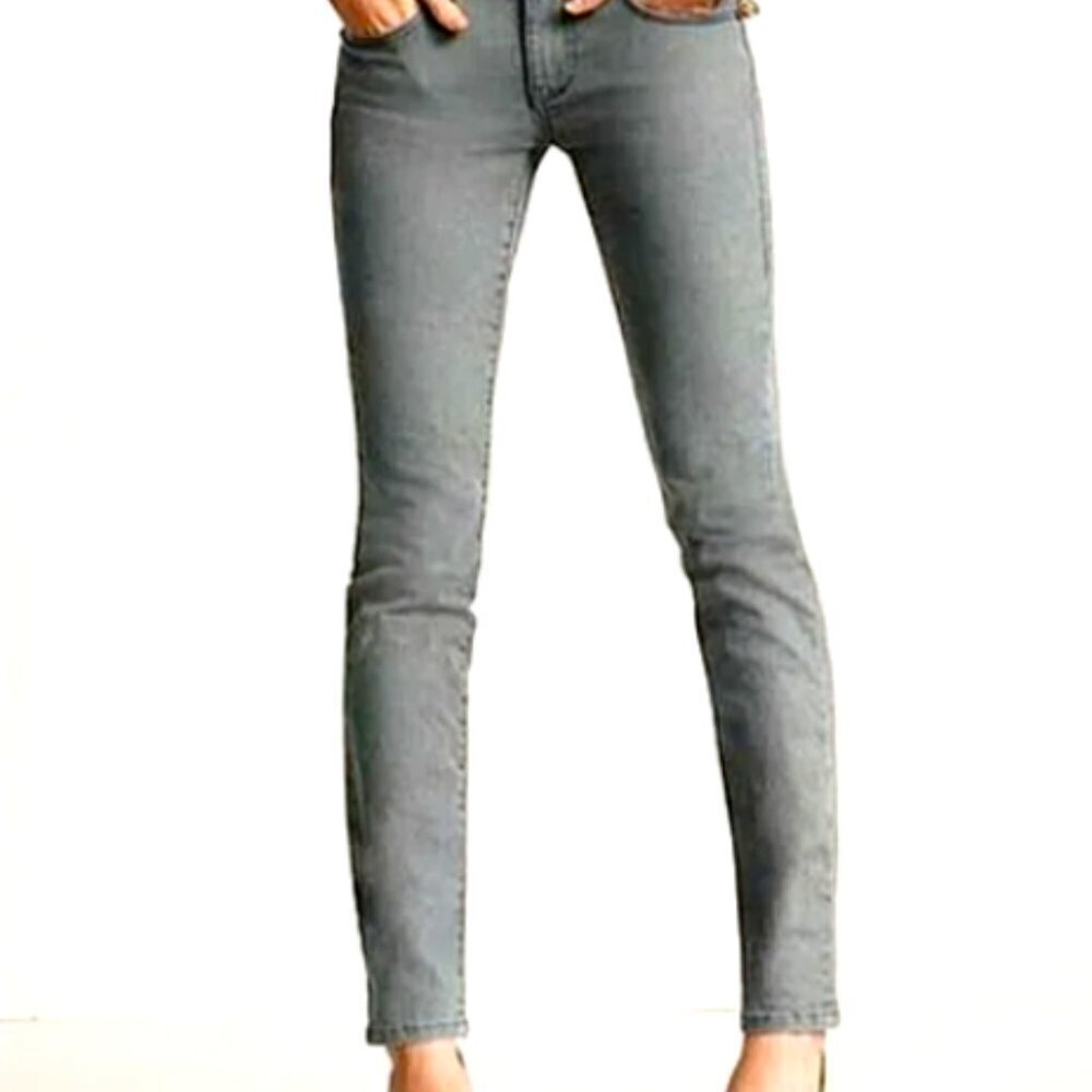 CAbi Bree Jeans Style‎ 326 Graphite Gray Denim Stretch Skinny Sz 8 #59D